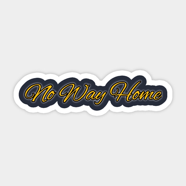 No way home Sticker by anto R.Besar